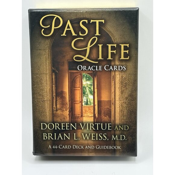 Past Life Oracle Cards Doreen Virtue Brian Weiss Guidebook & 44 Card Deck Tarot - Picture 1 of 3